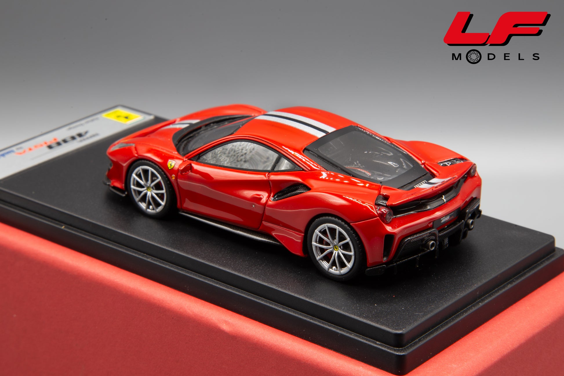 modellino ferrari 488 pista looksmart 1:43 posteriore