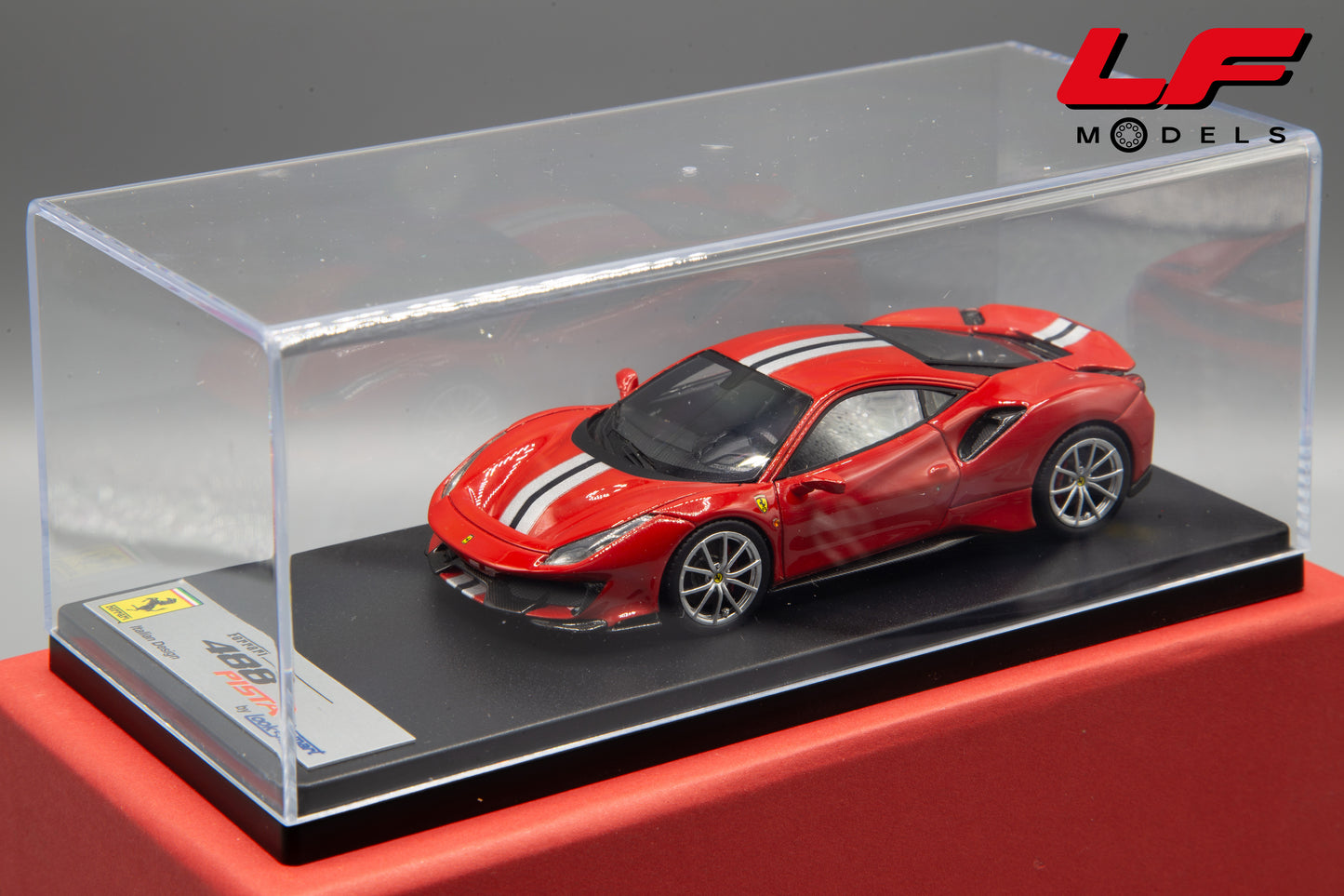 modellino ferrari 488 pista looksmart 1:43 teca