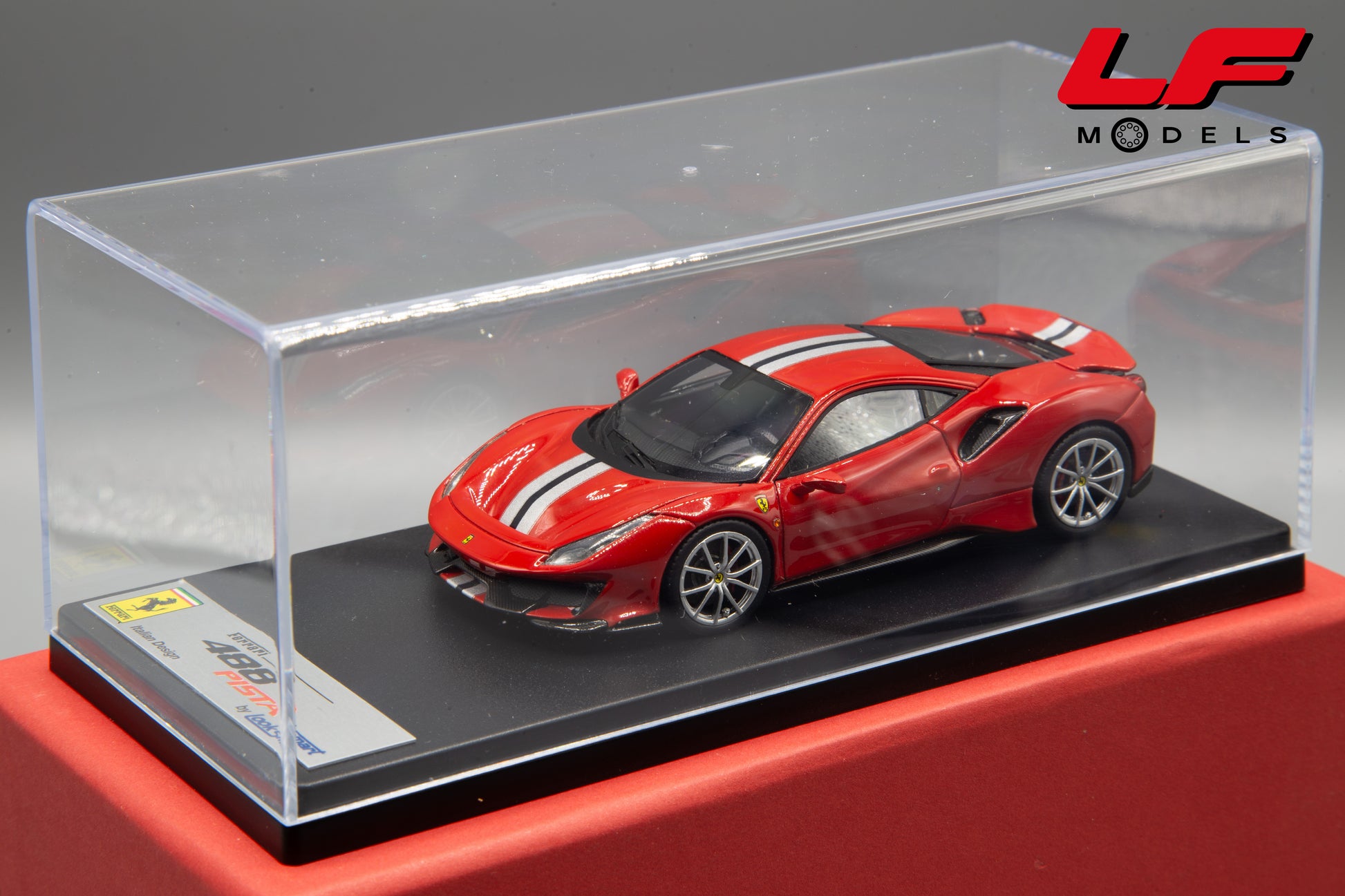 modellino ferrari 488 pista looksmart 1:43 teca