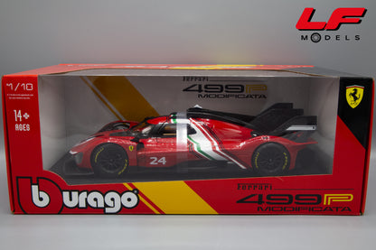 modellino ferrari 499p modificata burago 1:18