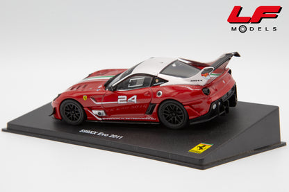 modellino ferrari 599xx evo edicola 1:43 posteriore