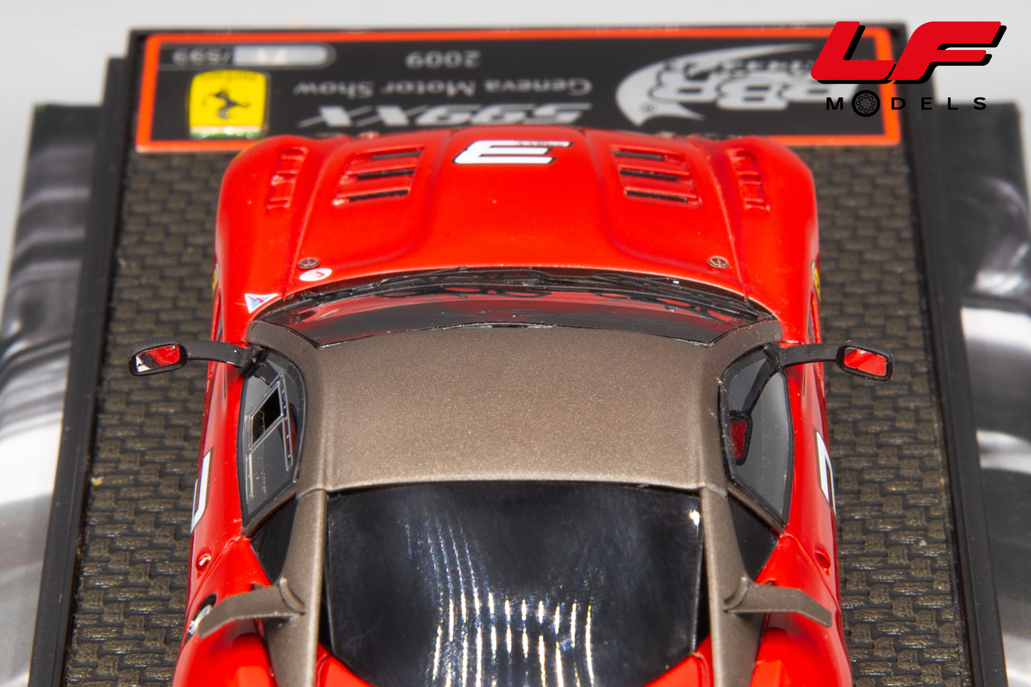 modellino ferrari 599xx bbr 1:43 difetto
