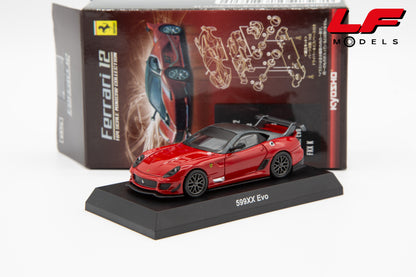modellino ferrari 599xx evo kyosho 1:64 frontale