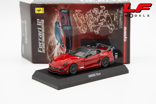 modellino ferrari 599xx evo kyosho 1:64 frontale