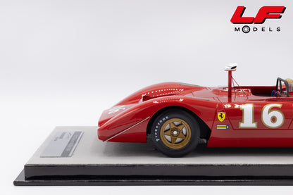 modellino ferrari 612p can am tecnomodel 1:18 TM18-256C vista cerchio