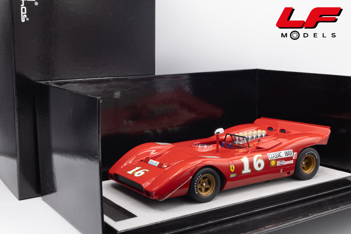 modellino ferrari 612p can am tecnomodel 1:18 TM18-256C vista imballo