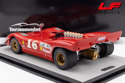 modellino ferrari 612p can am tecnomodel 1:18 TM18-256C vista posteriore