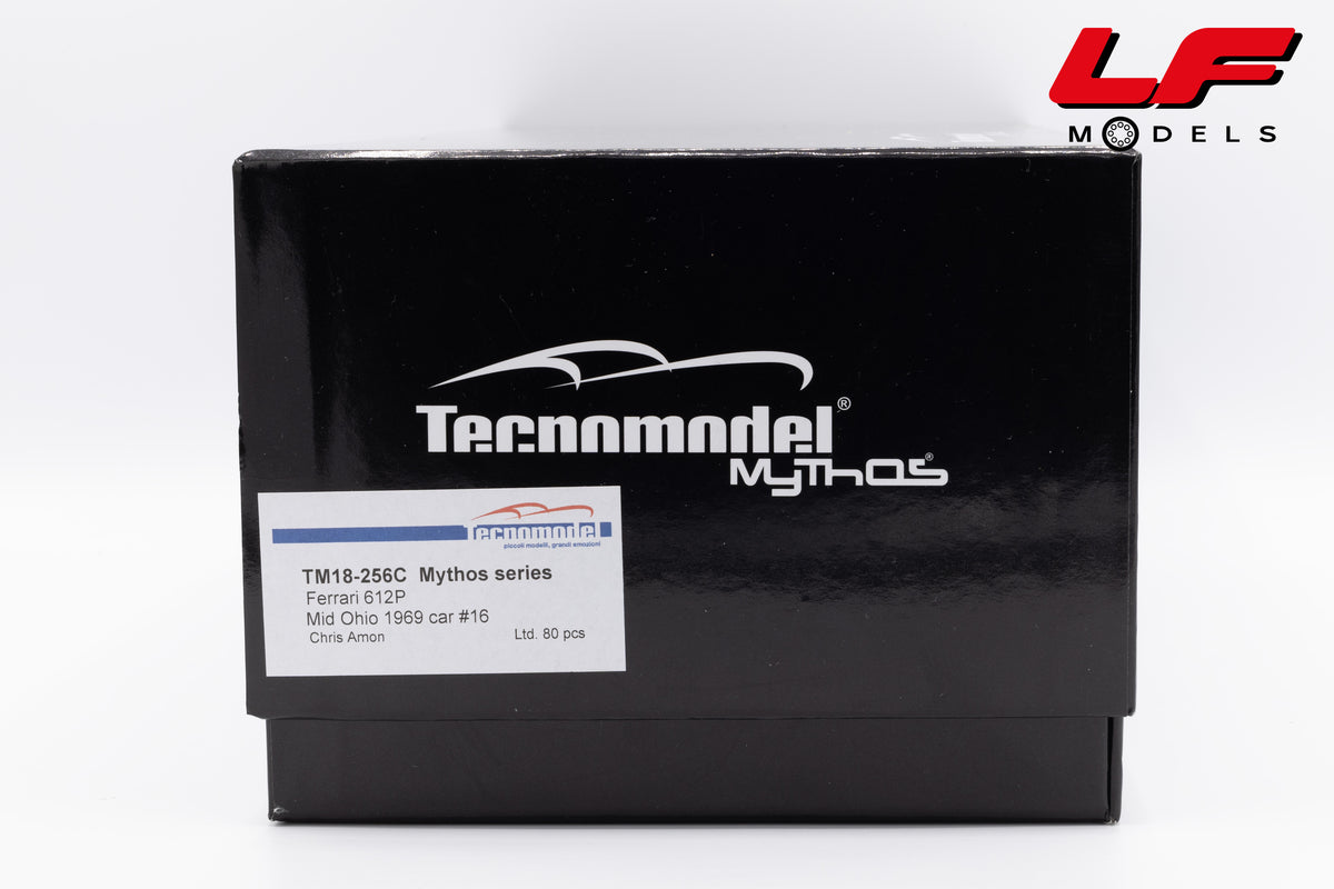 modellino ferrari 612p can am tecnomodel 1:18 TM18-256C vista scatola