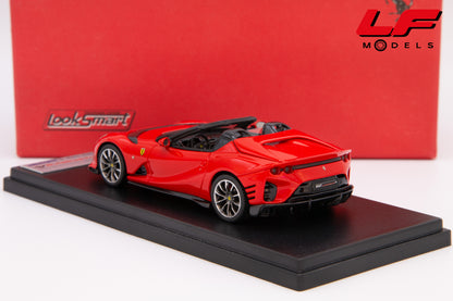 modellino ferrari 812 competizione a rosso scuderia looksmart 1:43 LS531D vista posteriore