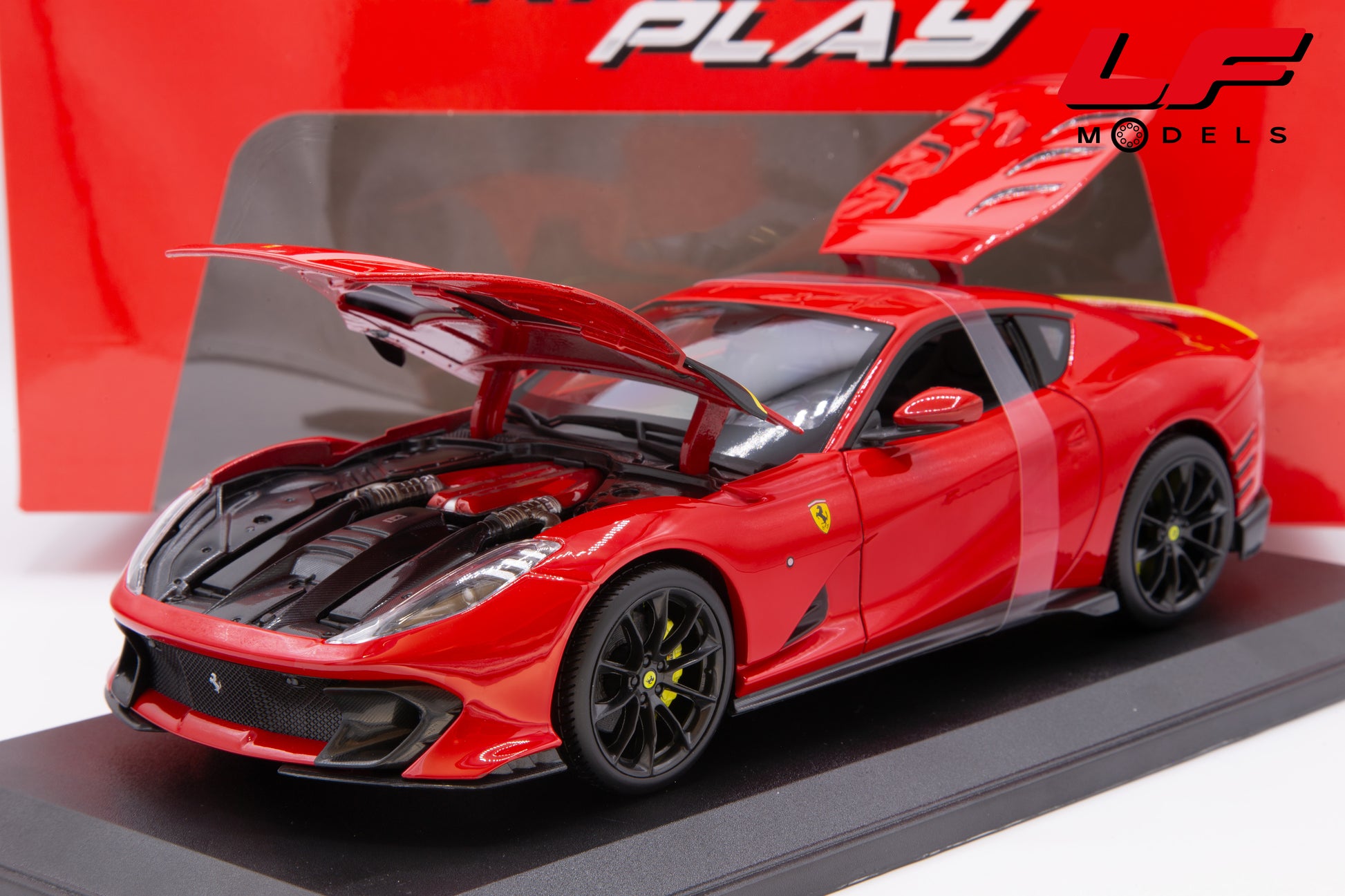 modellino ferrari 812 competizione burago 1:18 18-16019 vista frontale