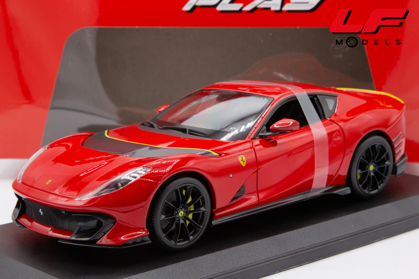 modellino ferrari 812 competizione burago 1:18 18-16019 vista frontale