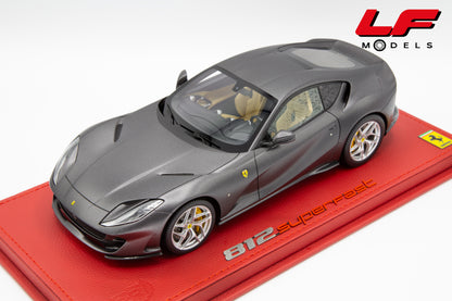 BBR FERRARI 812 SUPERFAST 87° SALON DE GENÈVE 2017 HOT MATT SILVER 1:18
