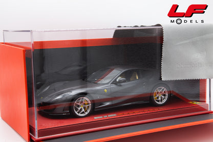 BBR FERRARI 812 SUPERFAST 87° SALON DE GENÈVE 2017 HOT MATT SILVER 1:18