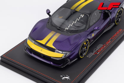 modellino ferrari 849 testarossa assetto fiorano viola hong kong bbr 1:18 P18276E vista frontale