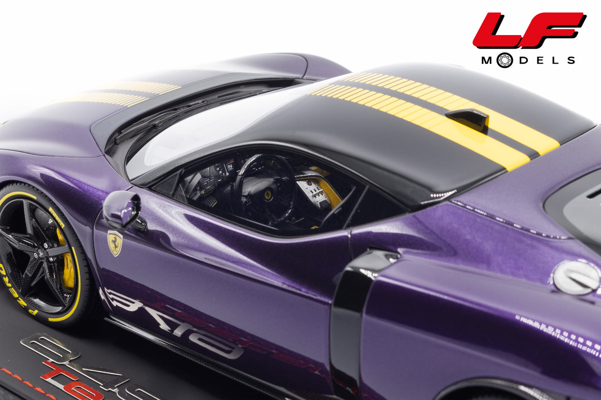 modellino ferrari 849 testarossa assetto fiorano viola hong kong bbr 1:18 P18276E vista interni