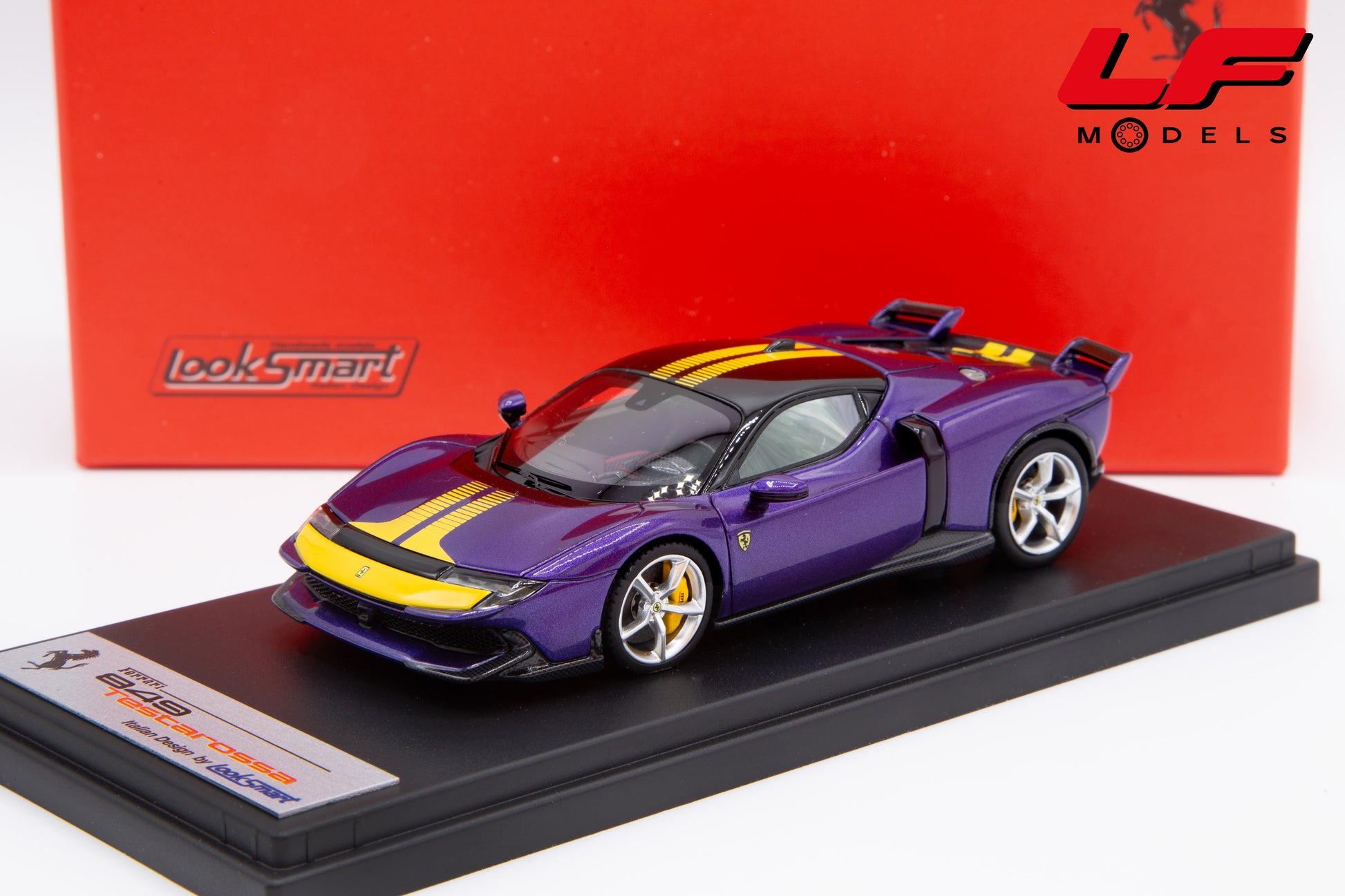modellino ferrari 849 testarossa violetto dino assetto fiorano looksmart 1:43 LS562I vista frontale