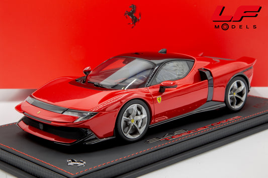 modellino ferrari 849 testarossa rosso fiammante bbr 1:18 P18275A vista frontale