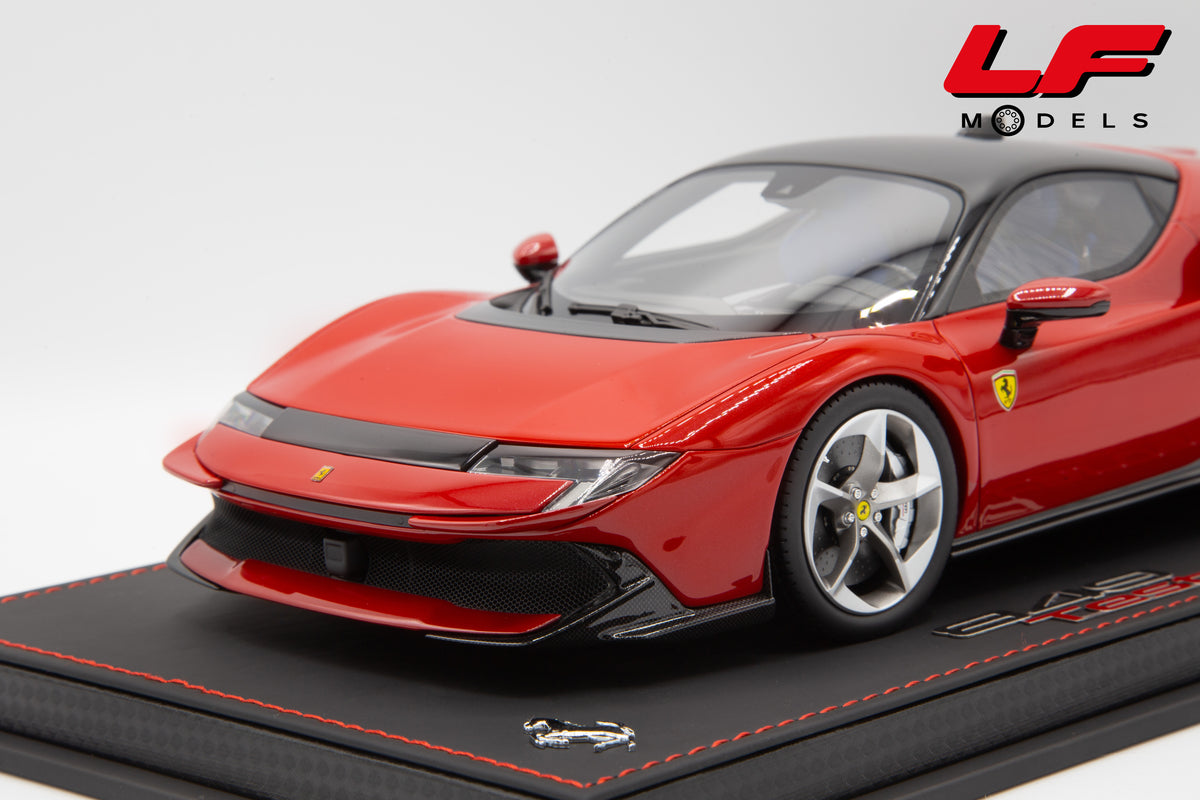 modellino ferrari 849 testarossa rosso fiammante bbr 1:18 P18275A vista frontale