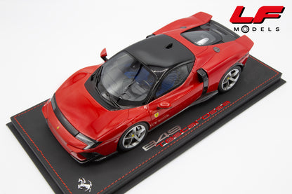 modellino ferrari 849 testarossa rosso fiammante bbr 1:18 P18275A vista frontale