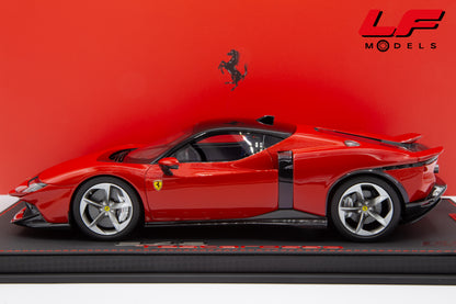 modellino ferrari 849 testarossa rosso fiammante bbr 1:18 P18275A vista laterale