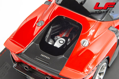 modellino ferrari 849 testarossa rosso fiammante bbr 1:18 P18275A vista motore