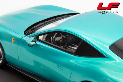 modellino ferrari amalfi verde costiera bbr 1:18 P18272E vista interni