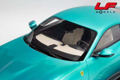 modellino ferrari amalfi verde costiera bbr 1:18 P18272E vista interni