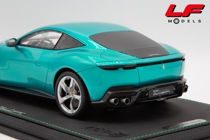 modellino ferrari amalfi verde costiera bbr 1:18 P18272E vista posteriore