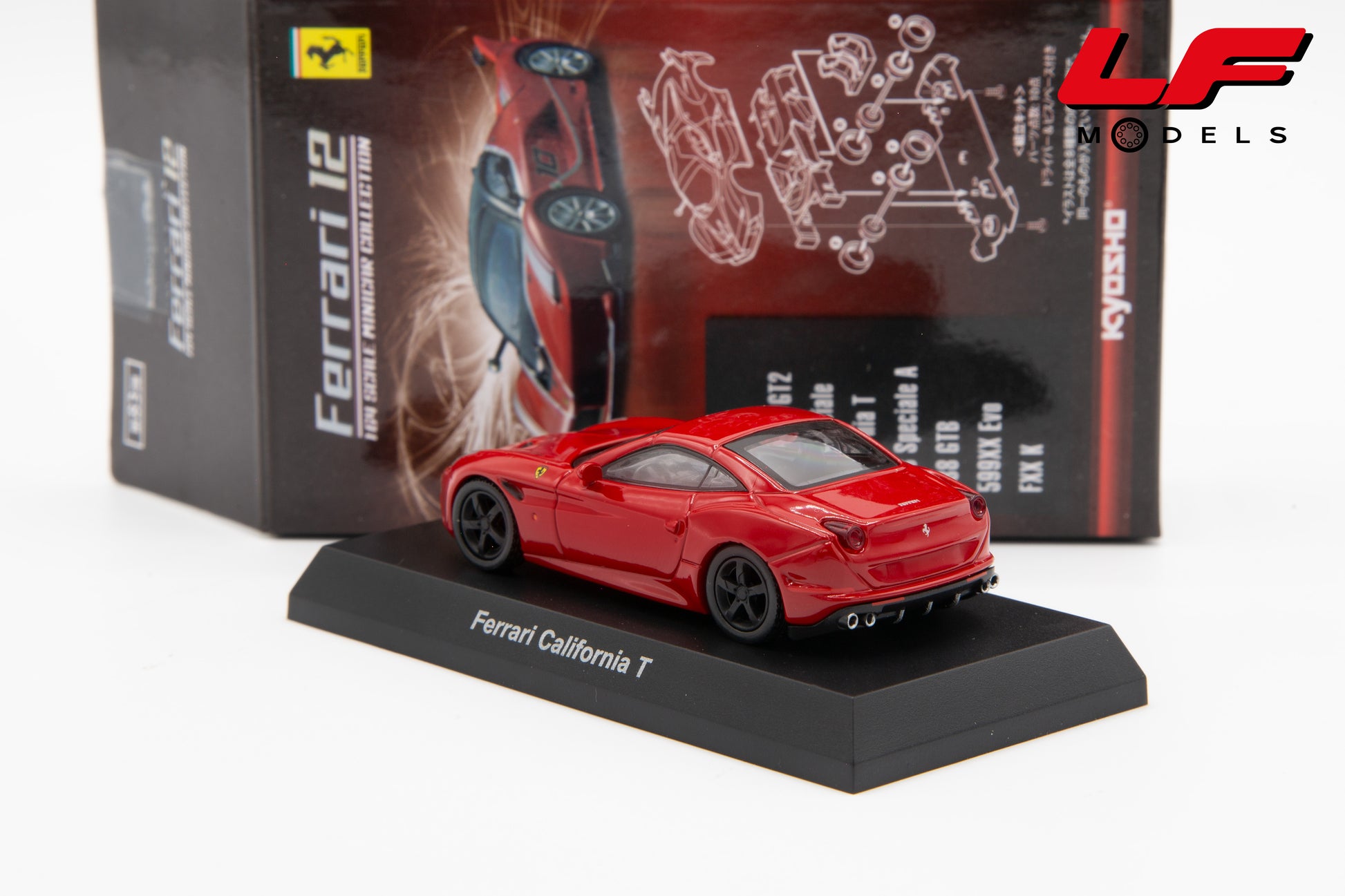 modellino ferrari california t kyosho 1:64 kyoFerrariCaliforniar vista posteriore
