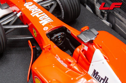 modellino ferrari f2001 schumacher hungary gp hot wheels 1:18 volante