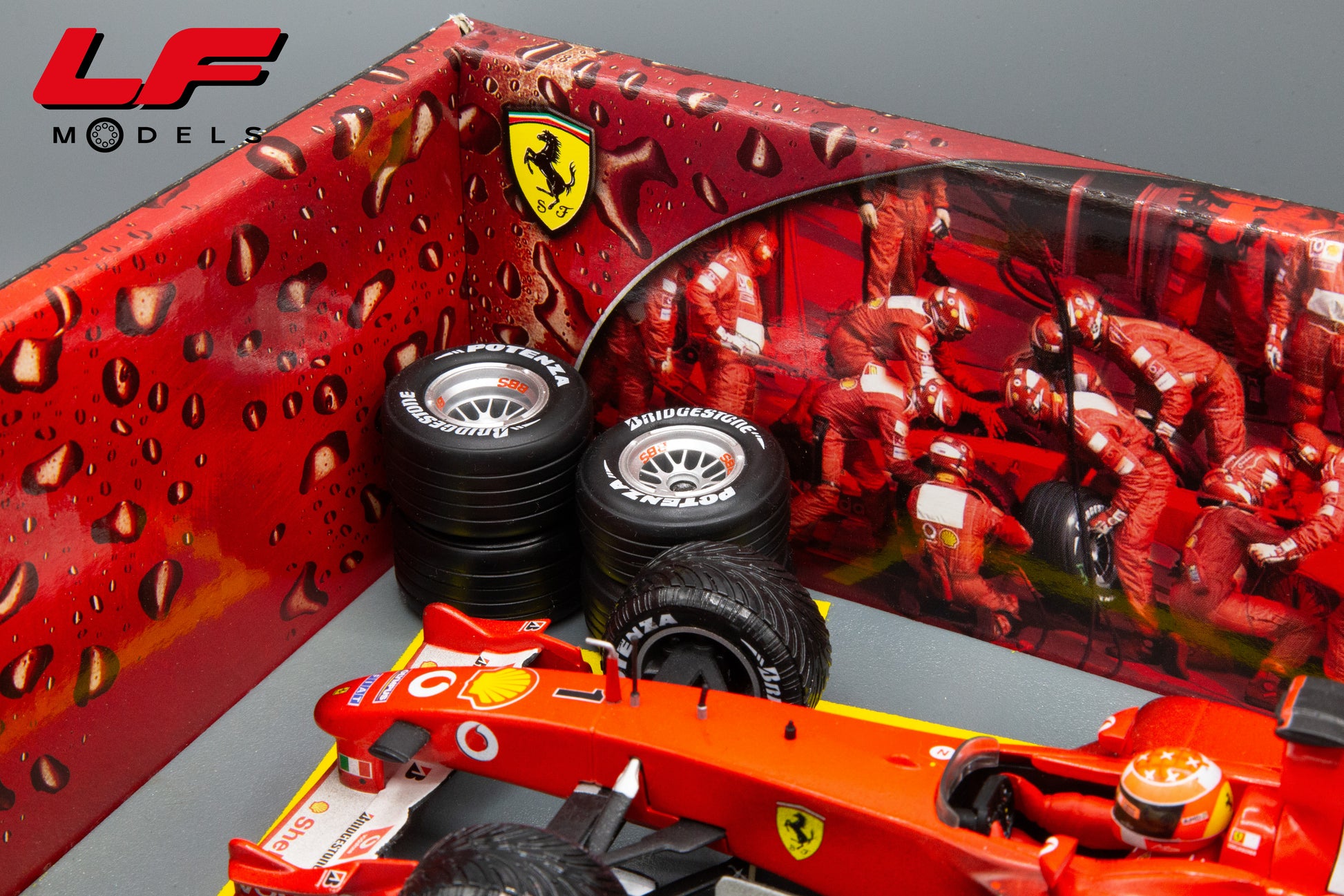 modellino ferrari f2003-ga schumacher world champion hot wheels 1:18 ruote