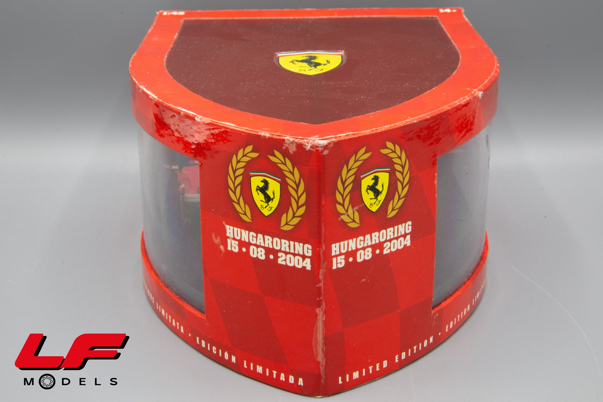 modellino ferrari f2004 hotwheels 1:43 scatola