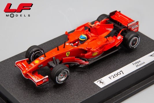 modellino ferrari f2007 massa hotwheels 1:43 frontale