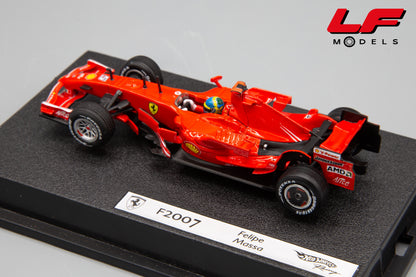modellino ferrari f2007 massa hotwheels 1:43 posteriore