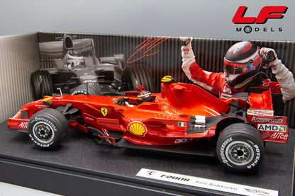 modellino ferrari f2008 raikkonen hot wheels 1:18 posteriore
