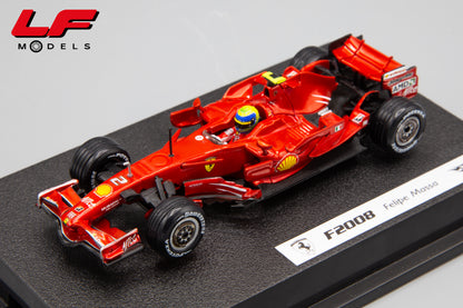 modellino ferrari f2008 massa hotwheels 1:43 frontale