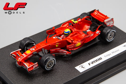modellino ferrari f2008 massa hotwheels 1:43 frontale