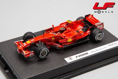 modellino ferrari f2008 raikkonen hotwheels 1:43 frontale