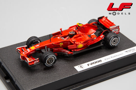 modellino ferrari f2008 raikkonen hotwheels 1:43 frontale