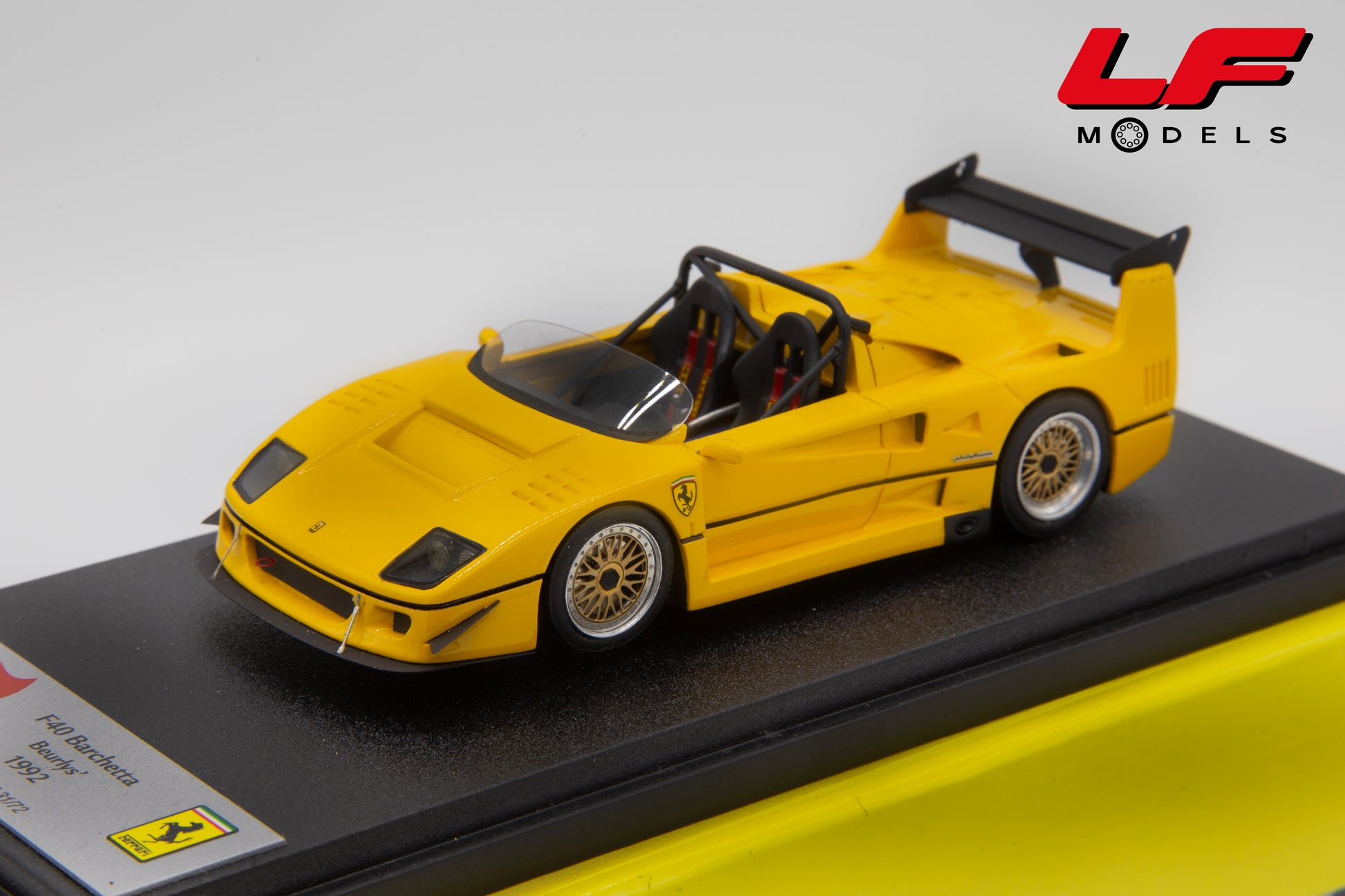 modellino f40 barchetta bbr 1:43 frontale