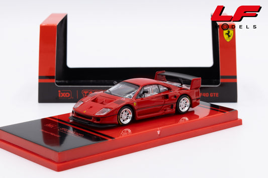 modellino ferrari f40 gte tarmac 1:64 T64R-088-RE vista frontale