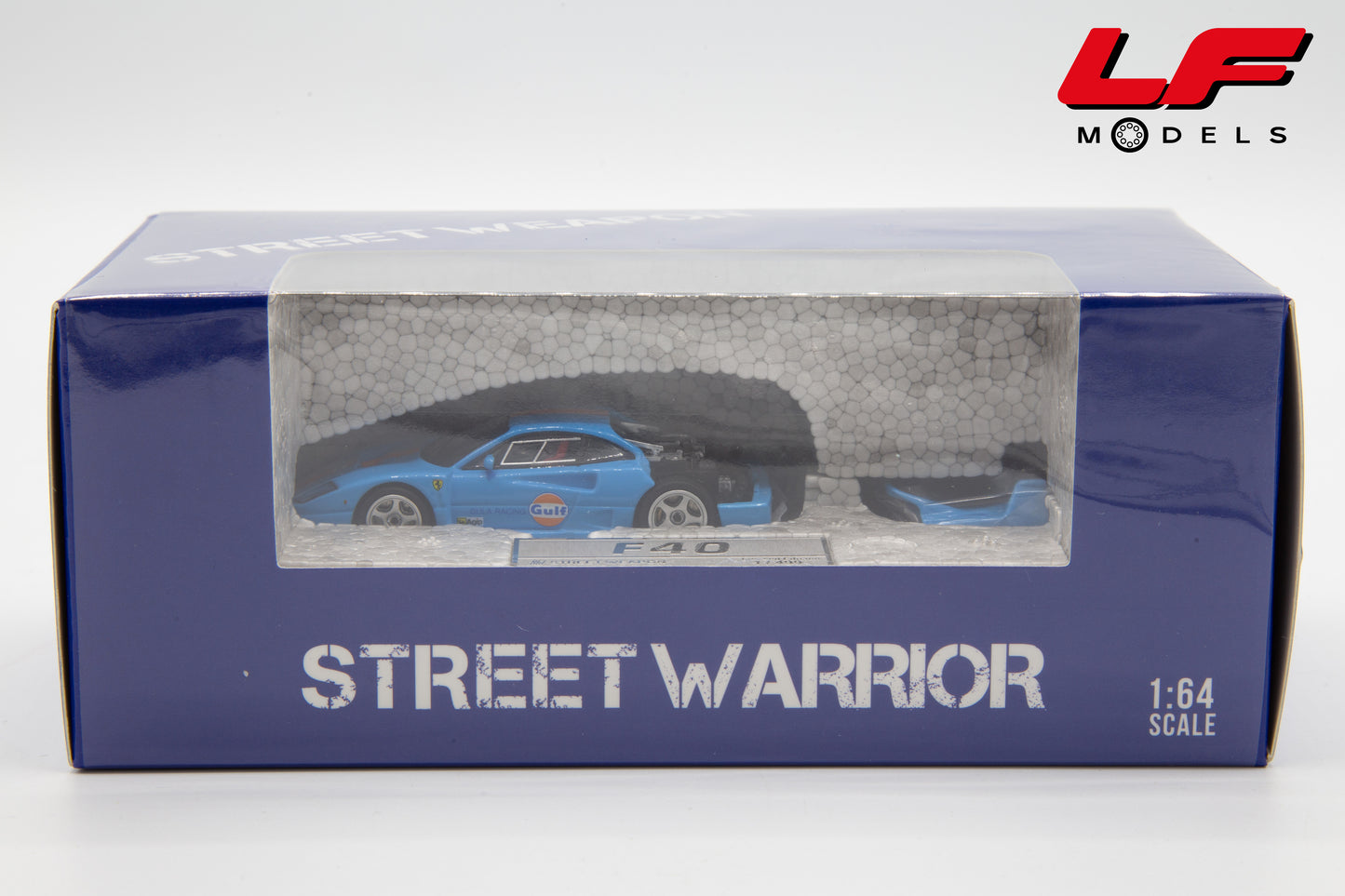 modellino ferrari f40 street warrior 1:64 scatola