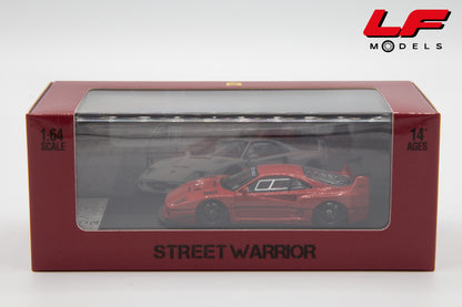 modellino ferrari f40 lbwk street warrior 1:64 scatola