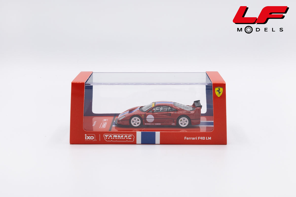 modellino ferrari f40 lm tarmac 1:64 T64-075-RE2 vista scatola