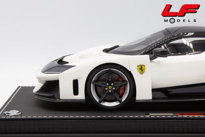 modellino ferrari f80 bianco italia bbr 1:18 cerchio