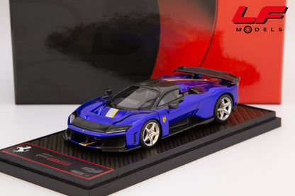 modellino ferrar f80 blu elettrico bbr 1:43 BBRC305D vista frontale