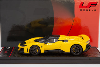 modellino ferrari f80 giallo modena bbr 1:43 BBRC305B1 vista laterale