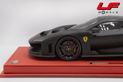 modellino ferrari f80 matt black bbr 1:18 P18253MB vista cerchi