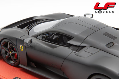 modellino ferrari f80 matt black bbr 1:18 P18253MB vista interni