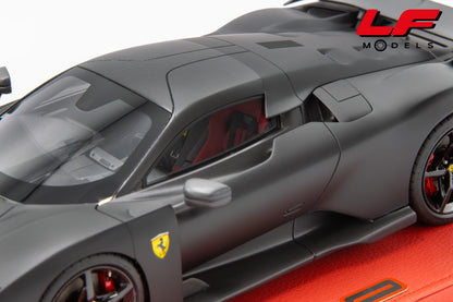 modellino ferrari f80 matt black bbr 1:18 P18253MB vista sedile